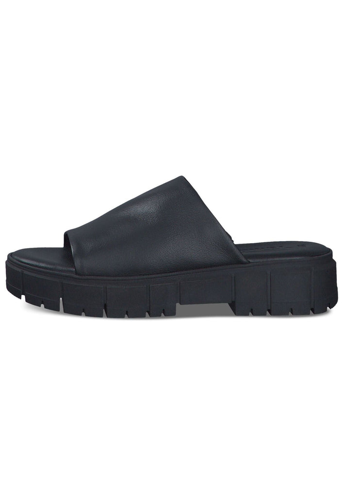 Tamaris Pantoletten Leder Schwarz