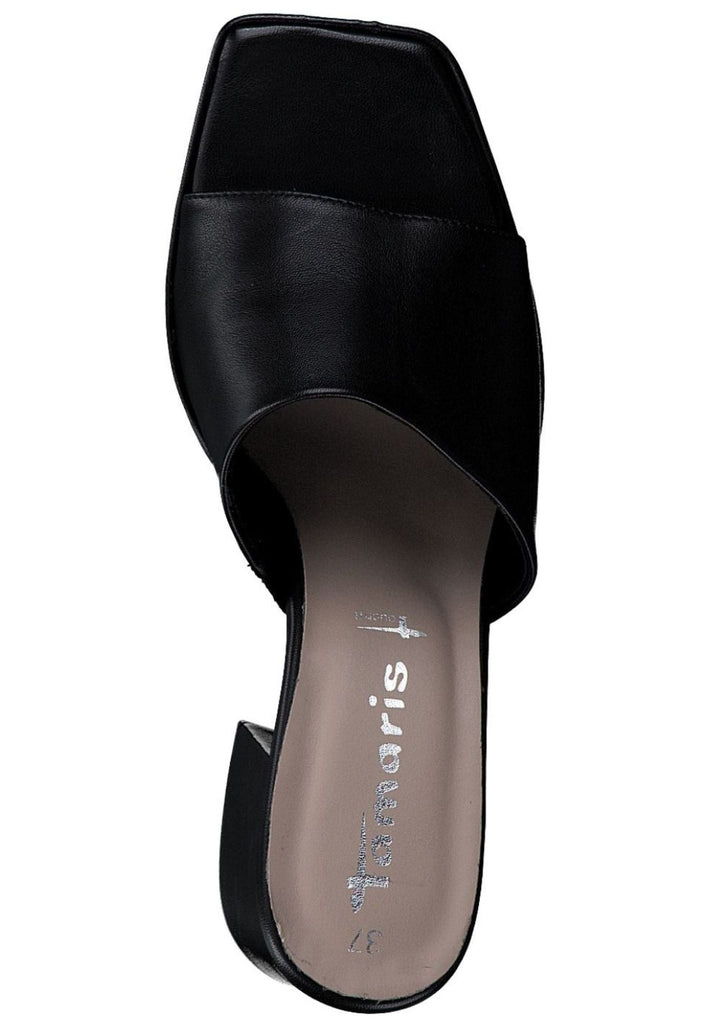 Tamaris Pantoletten Leder Schwarz