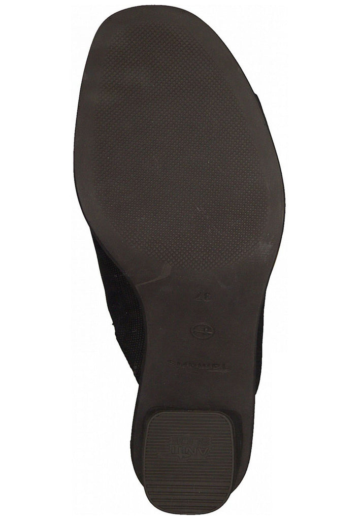 Tamaris Pantoletten Leder Schwarz