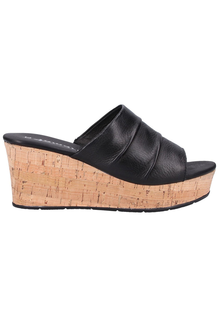 Tamaris Pantoletten Leder Schwarz