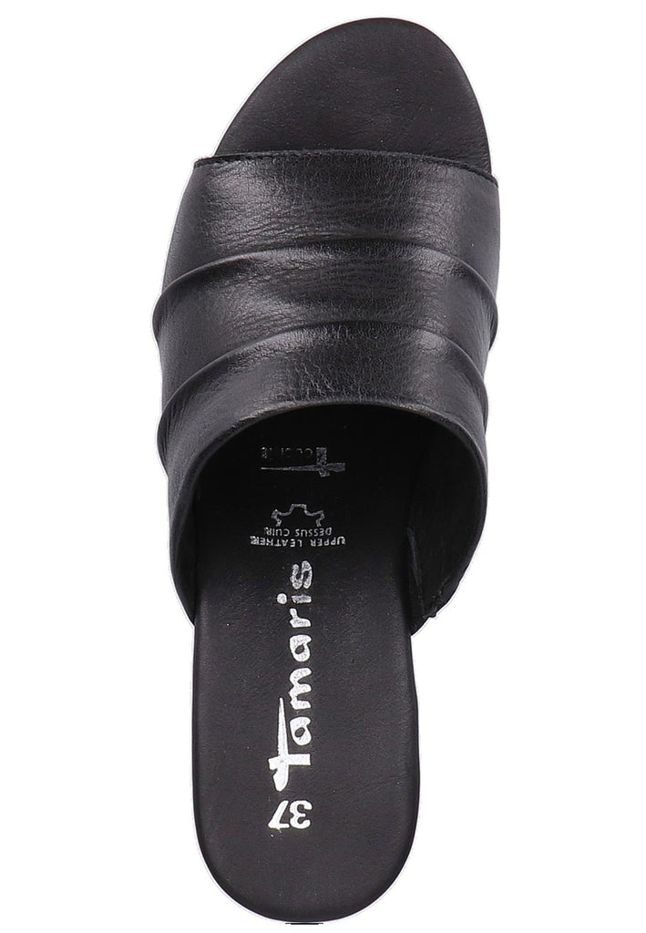 Tamaris Pantoletten Leder Schwarz