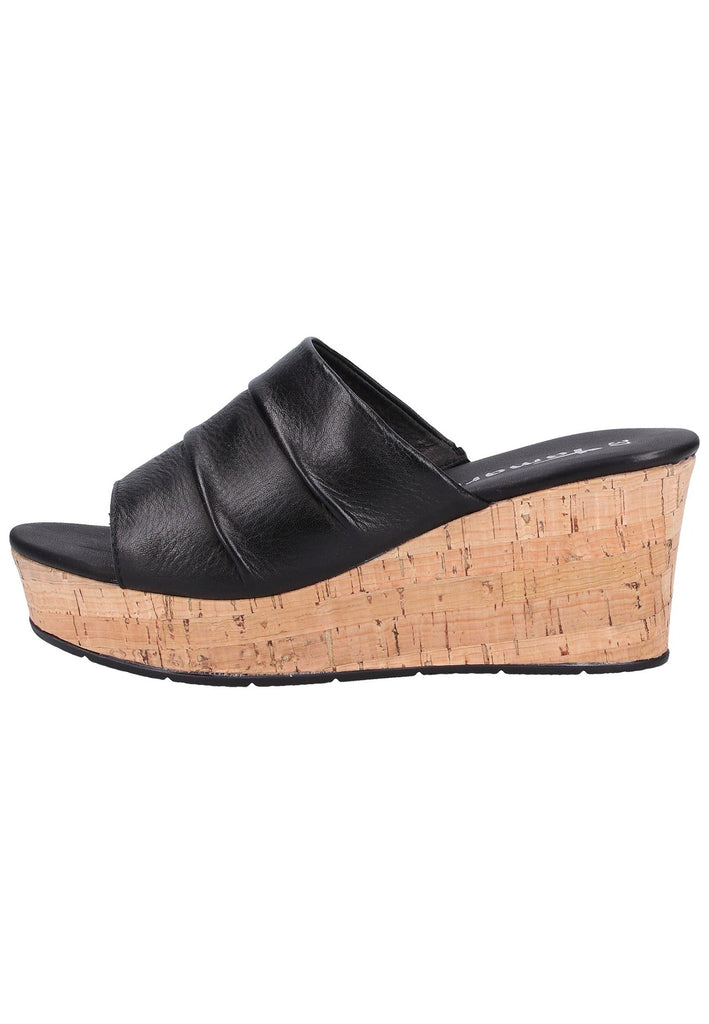 Tamaris Pantoletten Leder Schwarz