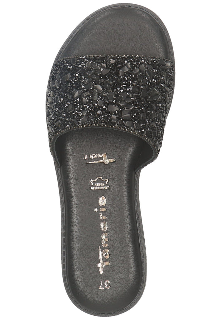 Tamaris Pantoletten Leder Schwarz