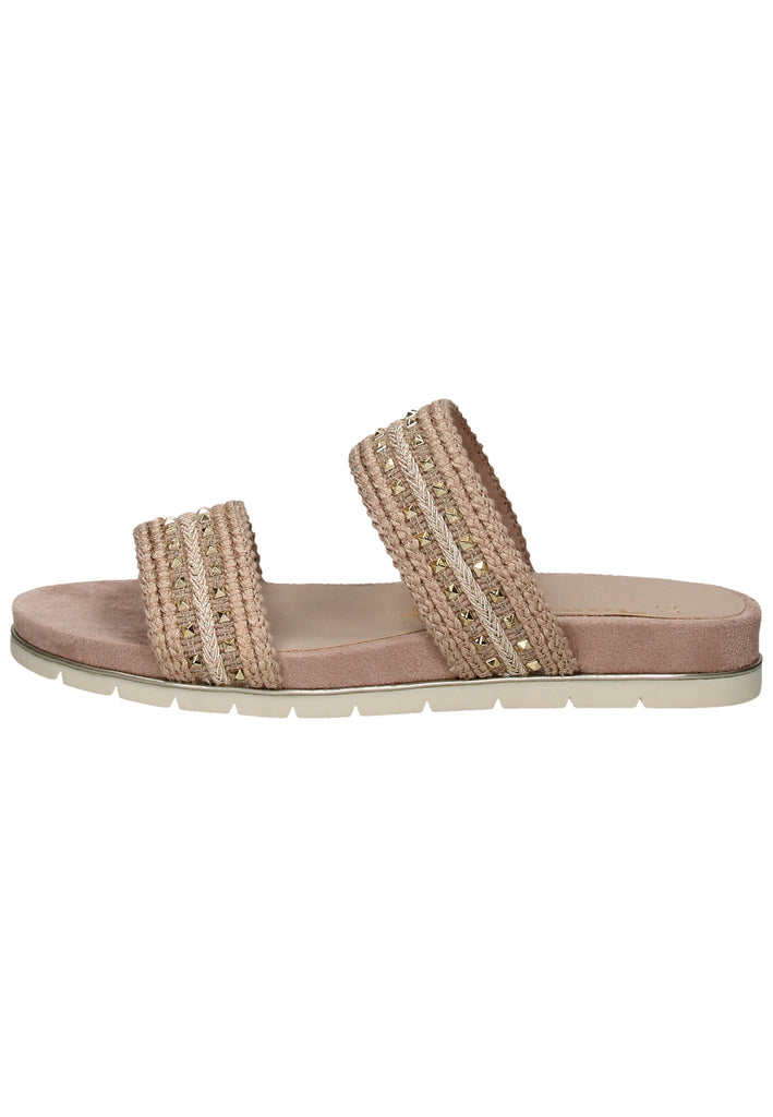 Tamaris Pantoletten Lederimitat/Textil Rose