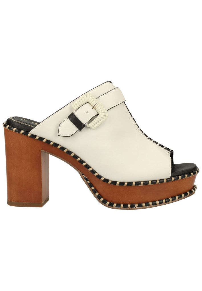 Tamaris Pantoletten Lederimitat Weiß