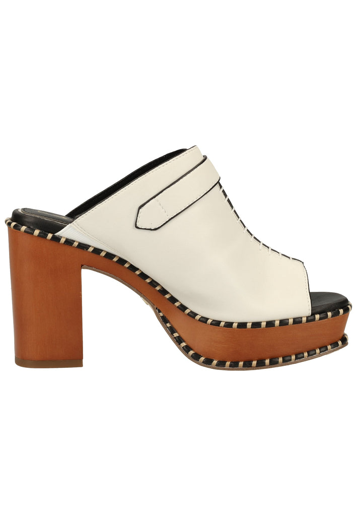 Tamaris Pantoletten Lederimitat Weiß