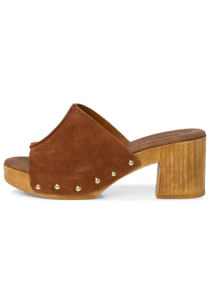 Pantoletten Tamaris Pantoletten Leder Cognac
