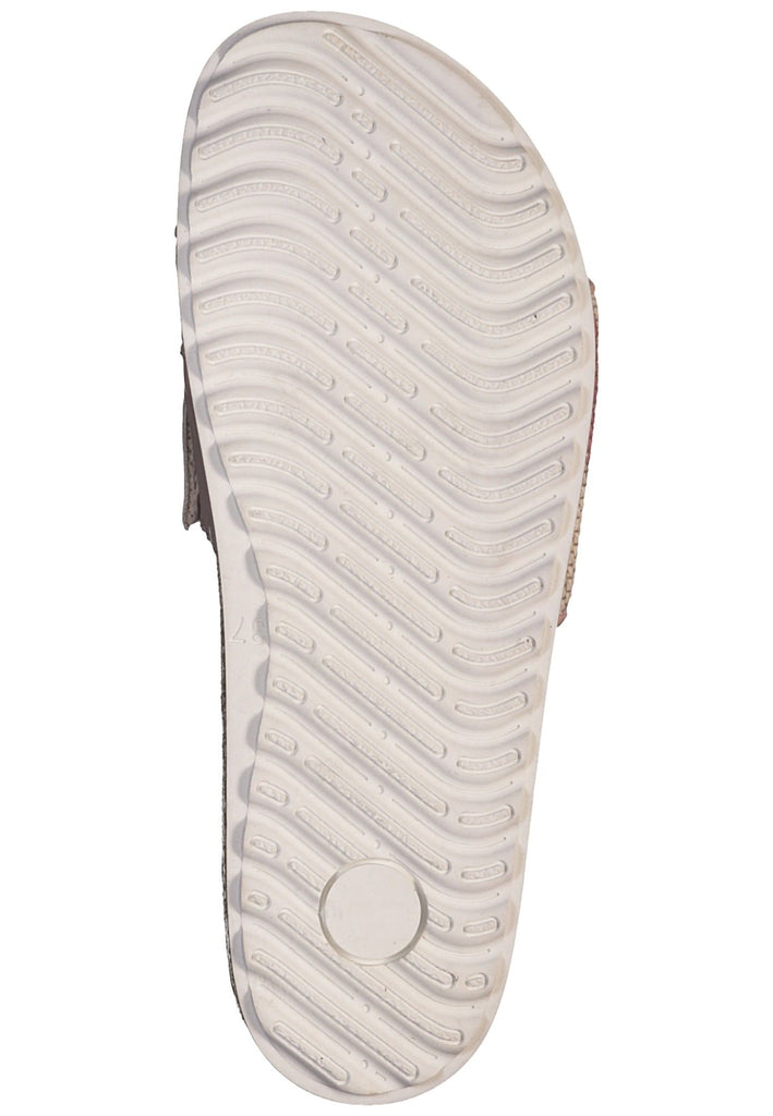 Pantoletten Tamaris Pantoletten Lederimitat/Textil Rosa/Weiß