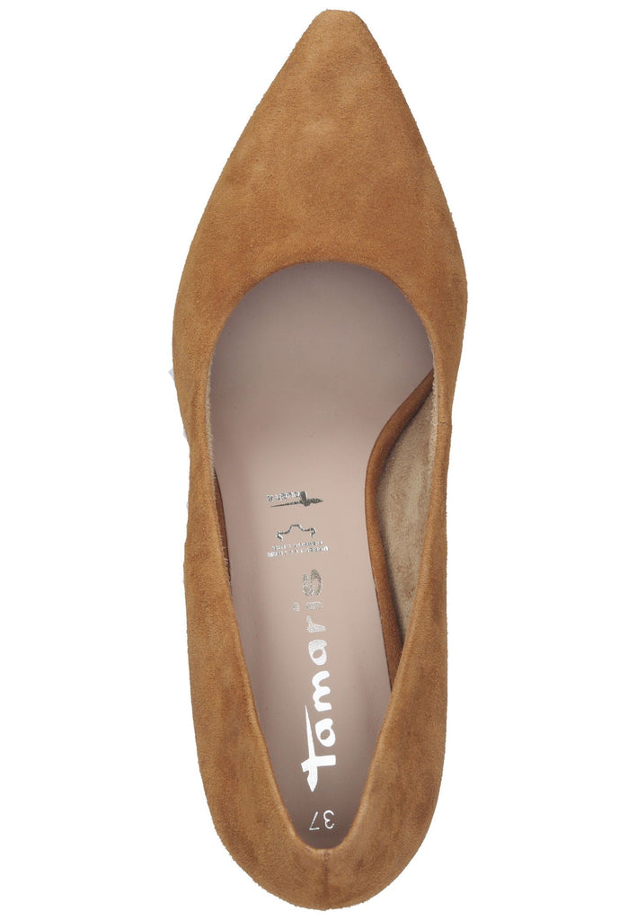 Tamaris Pumps Leder Camel