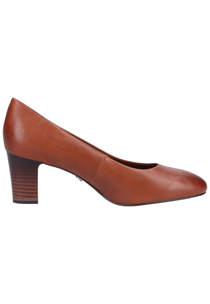 Tamaris Pumps Leder Cognac