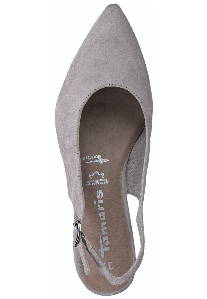 Tamaris Pumps Leder Hellgrau