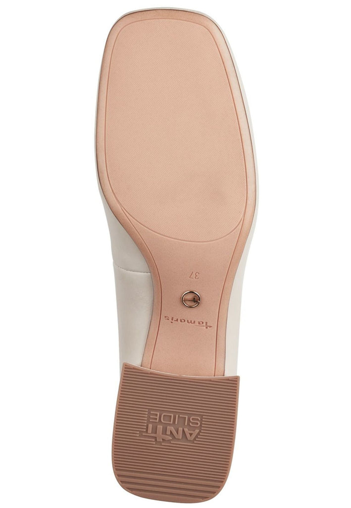 Tamaris Pumps Leder Ivory