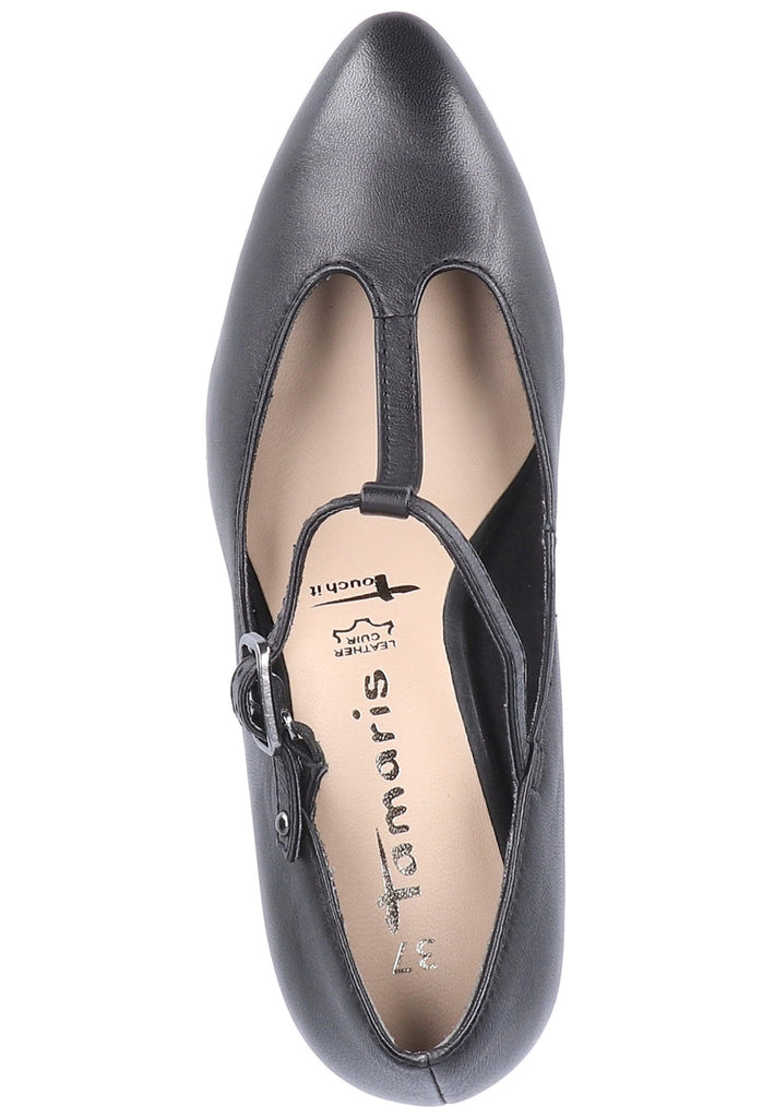 Tamaris Pumps Leder Schwarz