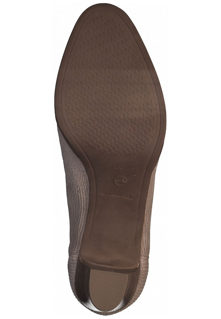 Tamaris Pumps Leder Stein