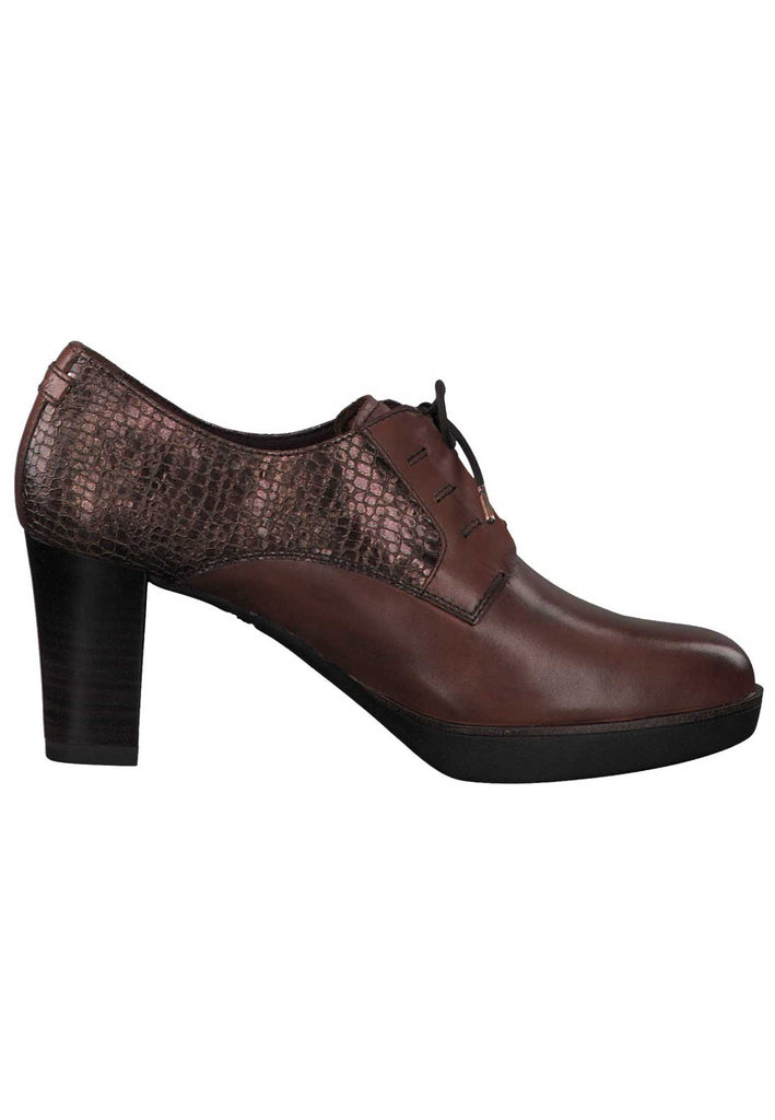 Tamaris Pumps Leder/Synthetik Chestnut
