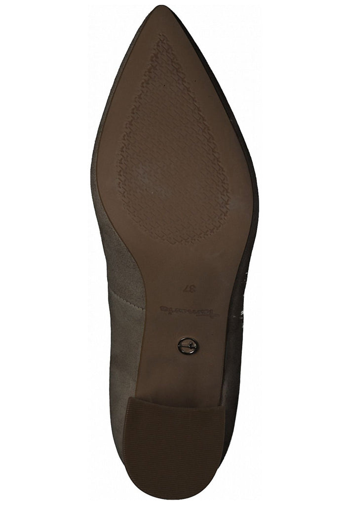 Tamaris Pumps Leder Taupe