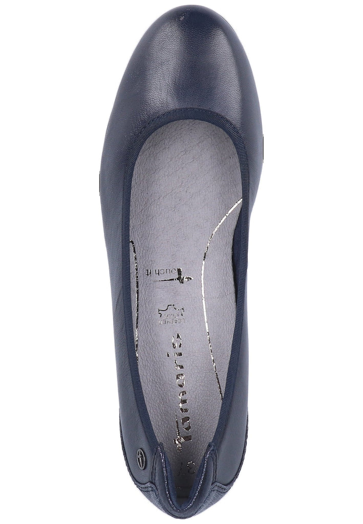 Tamaris Pumps Leder/Textil Navy
