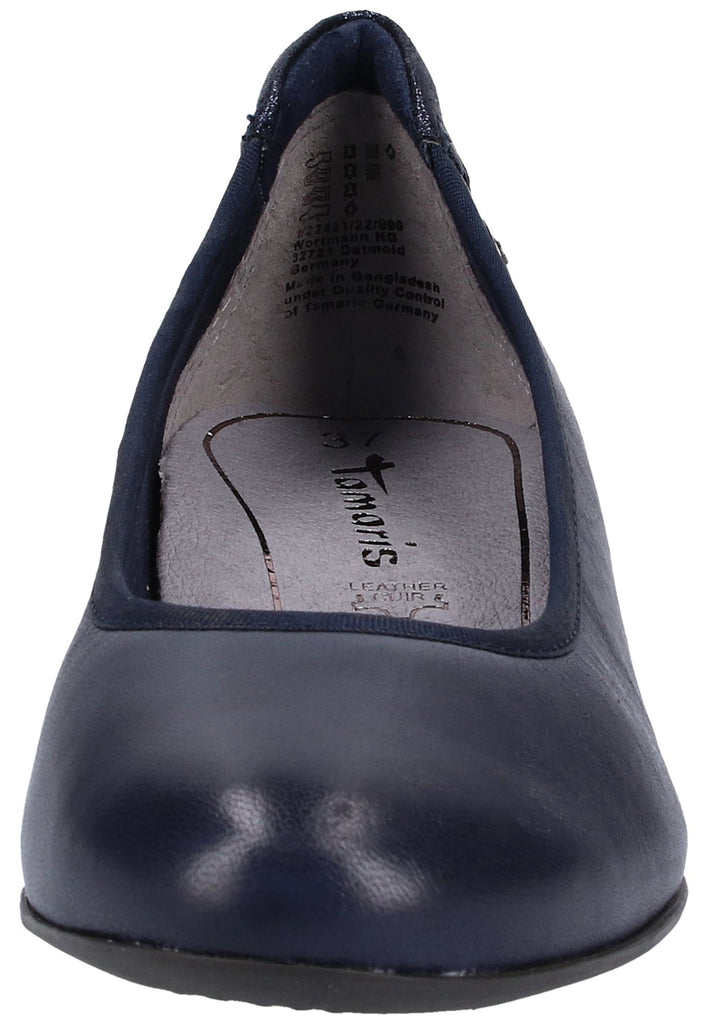 Tamaris Pumps Leder/Textil Navy