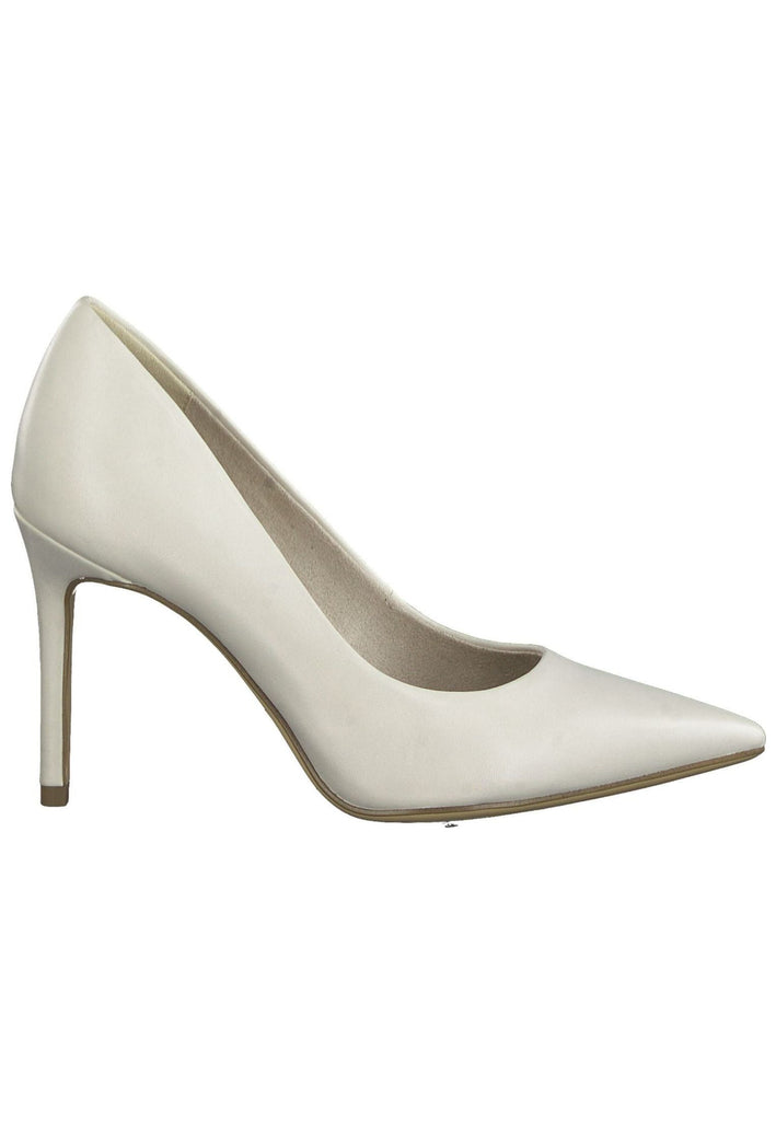 Tamaris Pumps Lederimitat Ivory