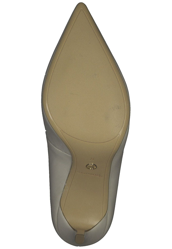 Tamaris Pumps Lederimitat Ivory