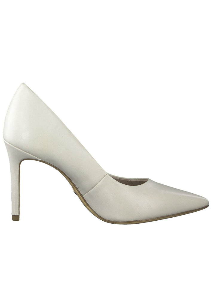 Tamaris Pumps Lederimitat Ivory