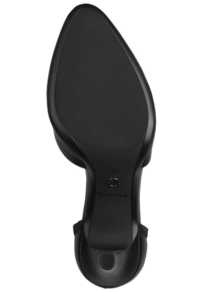 Tamaris Pumps Lederimitat Schwarz