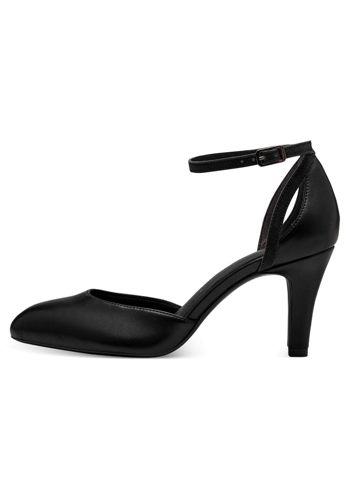 Tamaris Pumps Lederimitat Schwarz