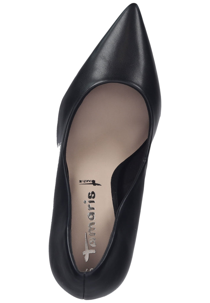 Tamaris Pumps Lederimitat Schwarz