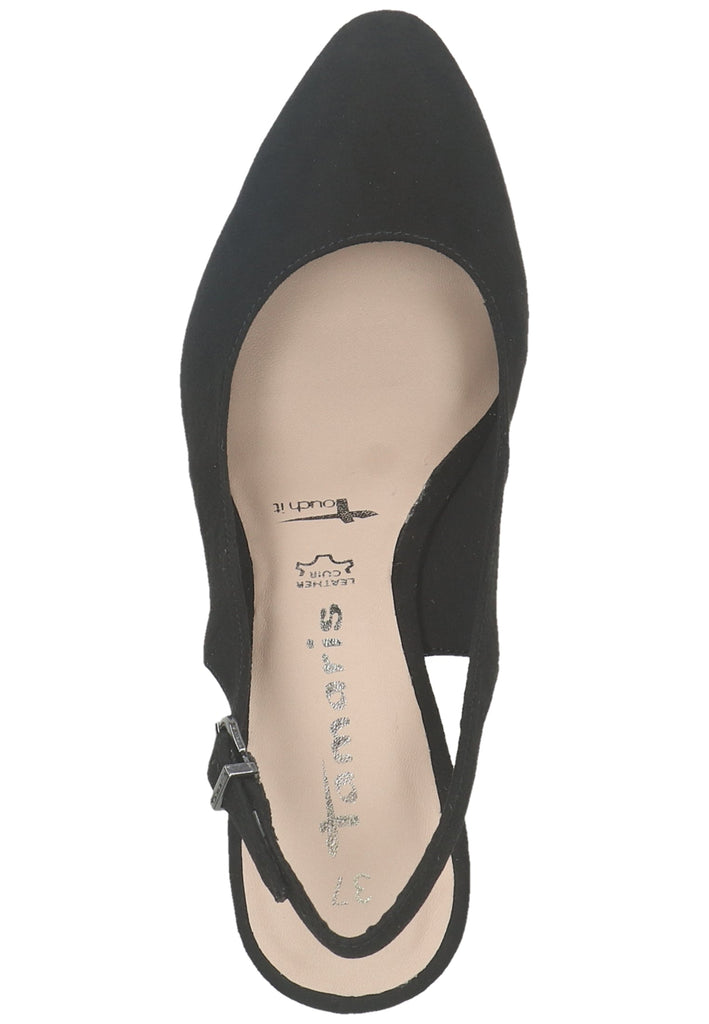 Tamaris Pumps Lederimitat/Textil Schwarz