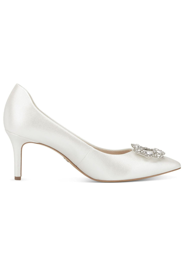 Tamaris Pumps Lederimitat Weiß