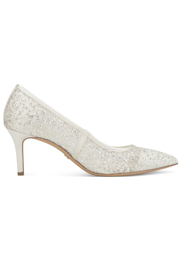 Tamaris Pumps Textil Ivory