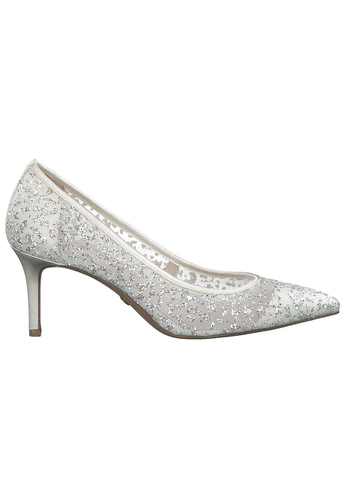Tamaris Pumps Textil Ivory