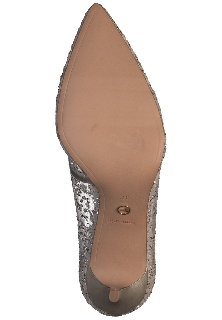 Tamaris Pumps Textil Ivory