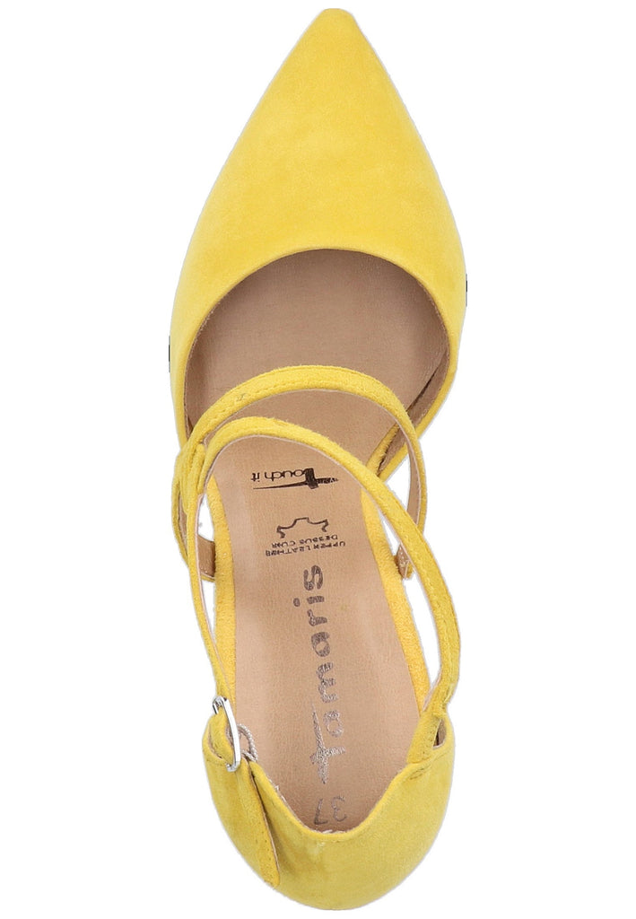 Tamaris Pumps Veloursleder Gelb