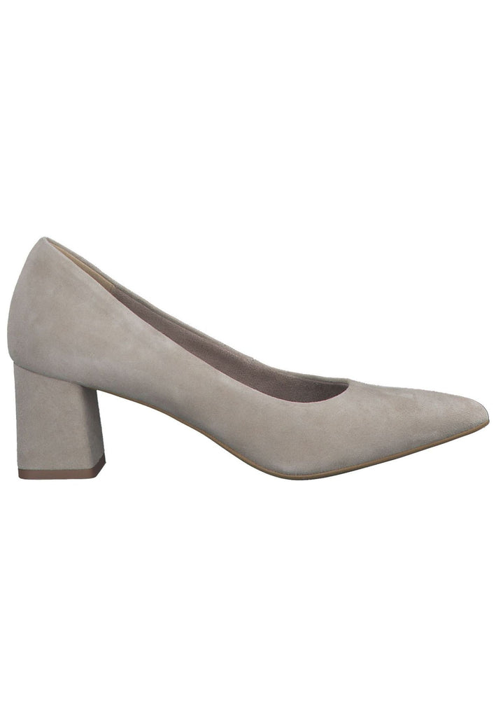 Tamaris Pumps Veloursleder Ivory