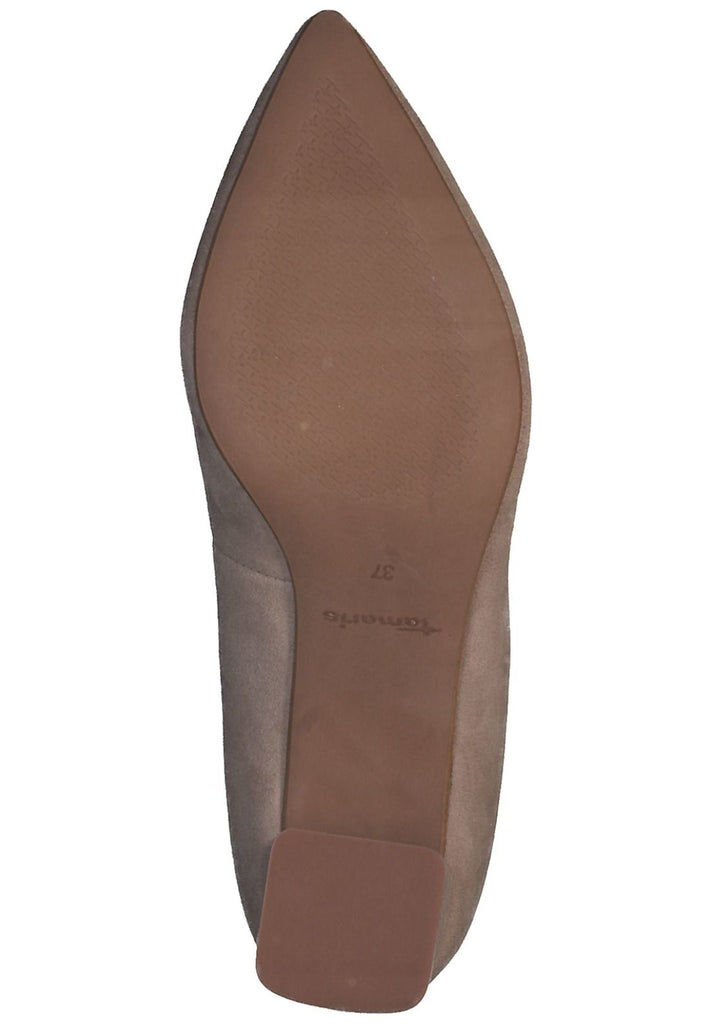 Tamaris Pumps Veloursleder Ivory