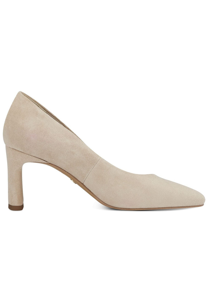 Tamaris Pumps Veloursleder Ivory