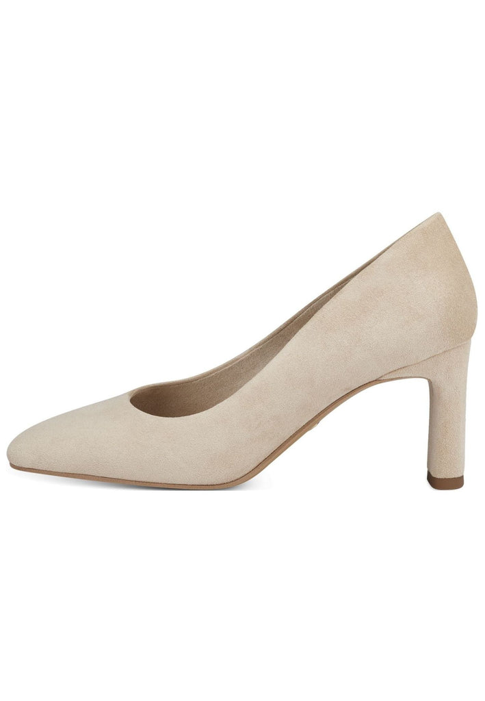 Tamaris Pumps Veloursleder Ivory