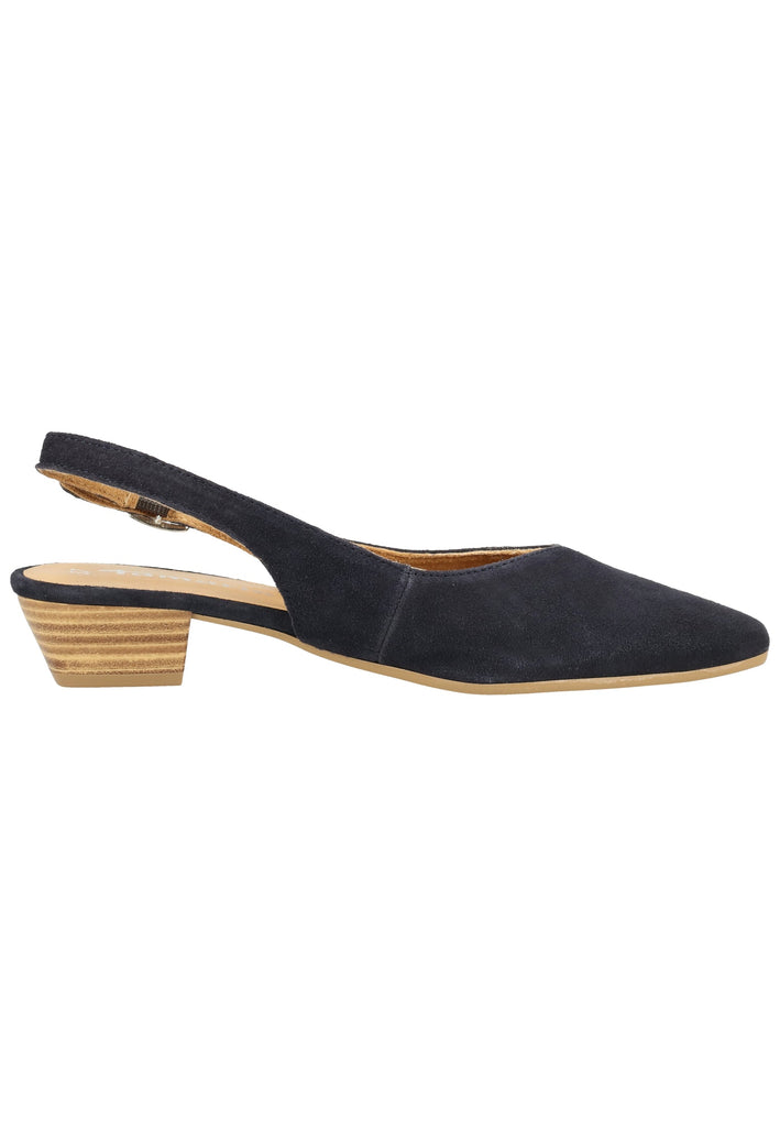 Tamaris Pumps Veloursleder Navy
