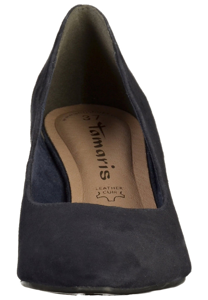 Tamaris Pumps Veloursleder Navy