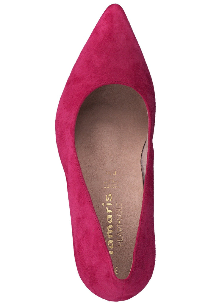 Tamaris Pumps Veloursleder Pink
