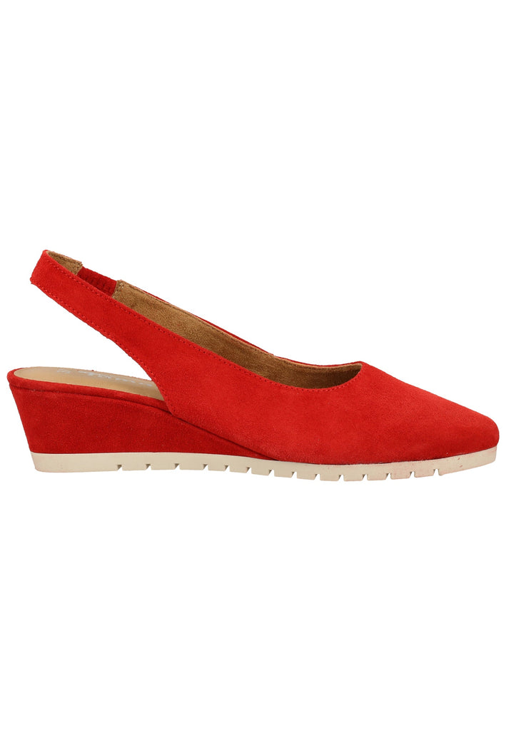 Tamaris Pumps Veloursleder Rot