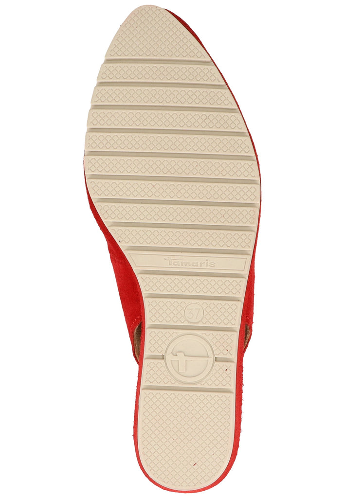 Tamaris Pumps Veloursleder Rot