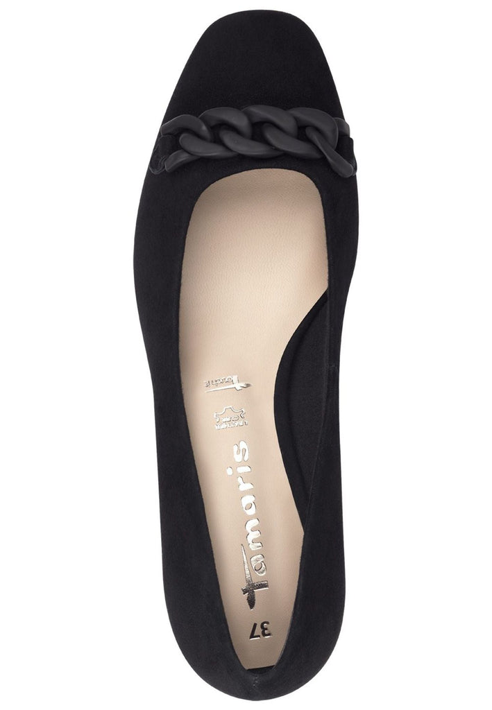 Tamaris Pumps Veloursleder Schwarz