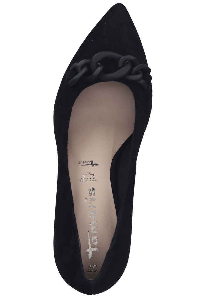Tamaris Pumps Veloursleder Schwarz