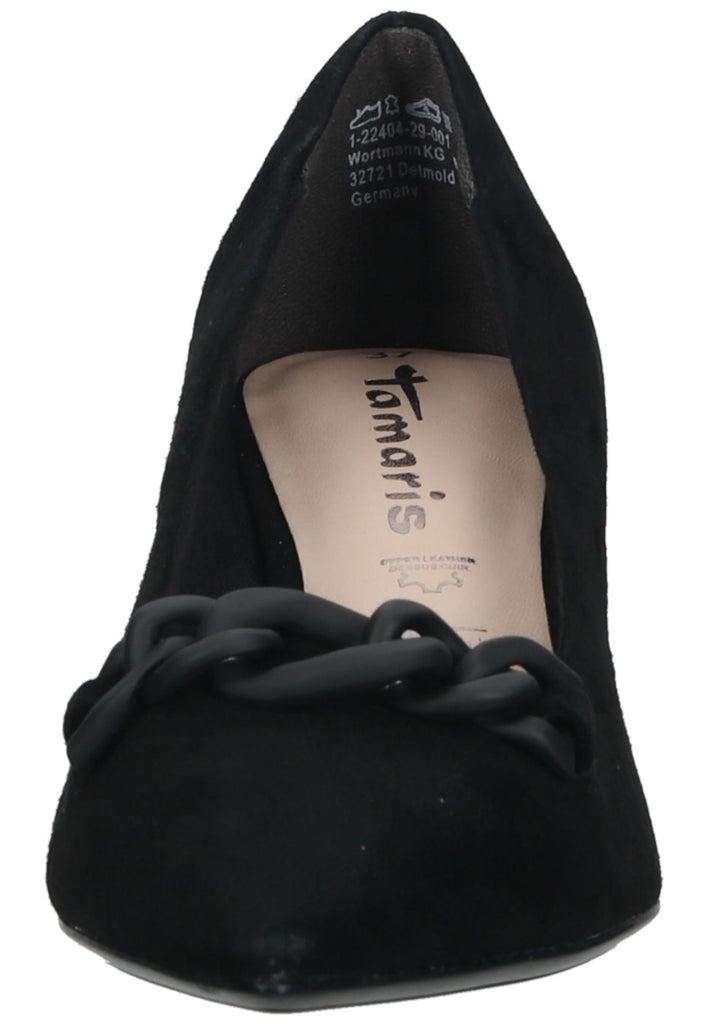 Tamaris Pumps Veloursleder Schwarz