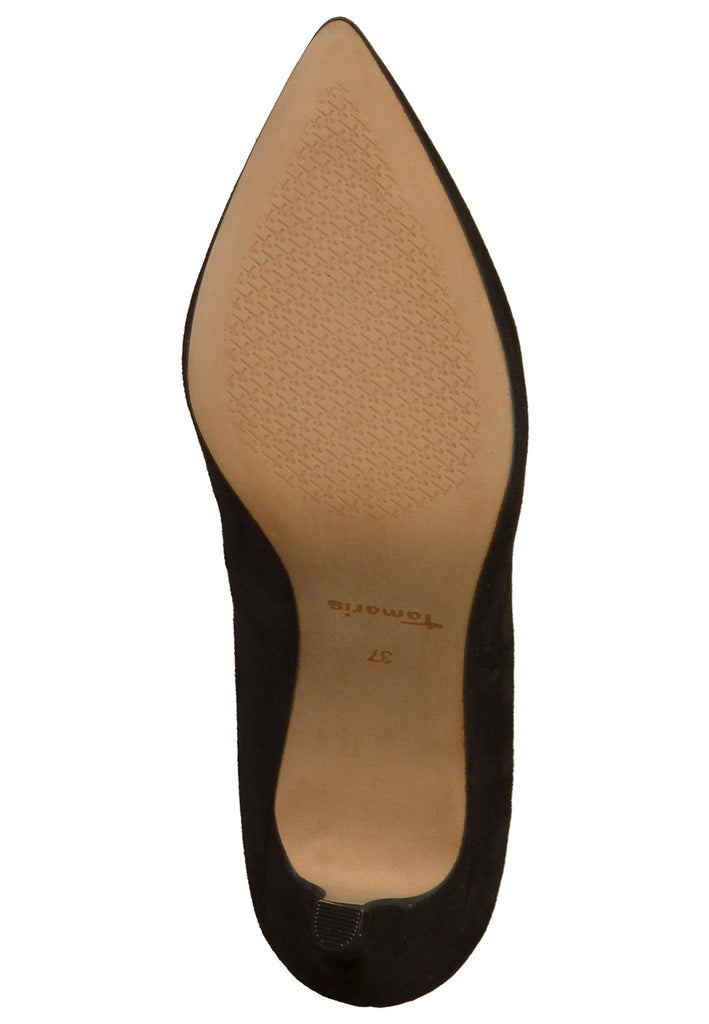 Tamaris Pumps Veloursleder Schwarz
