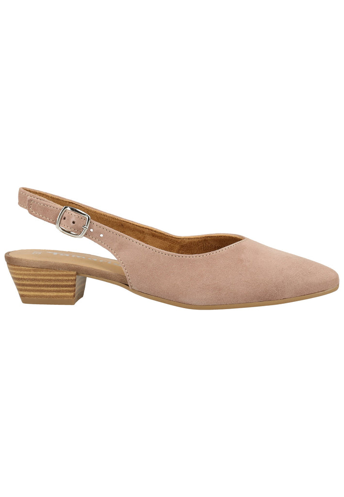Tamaris Pumps Veloursleder Taupe