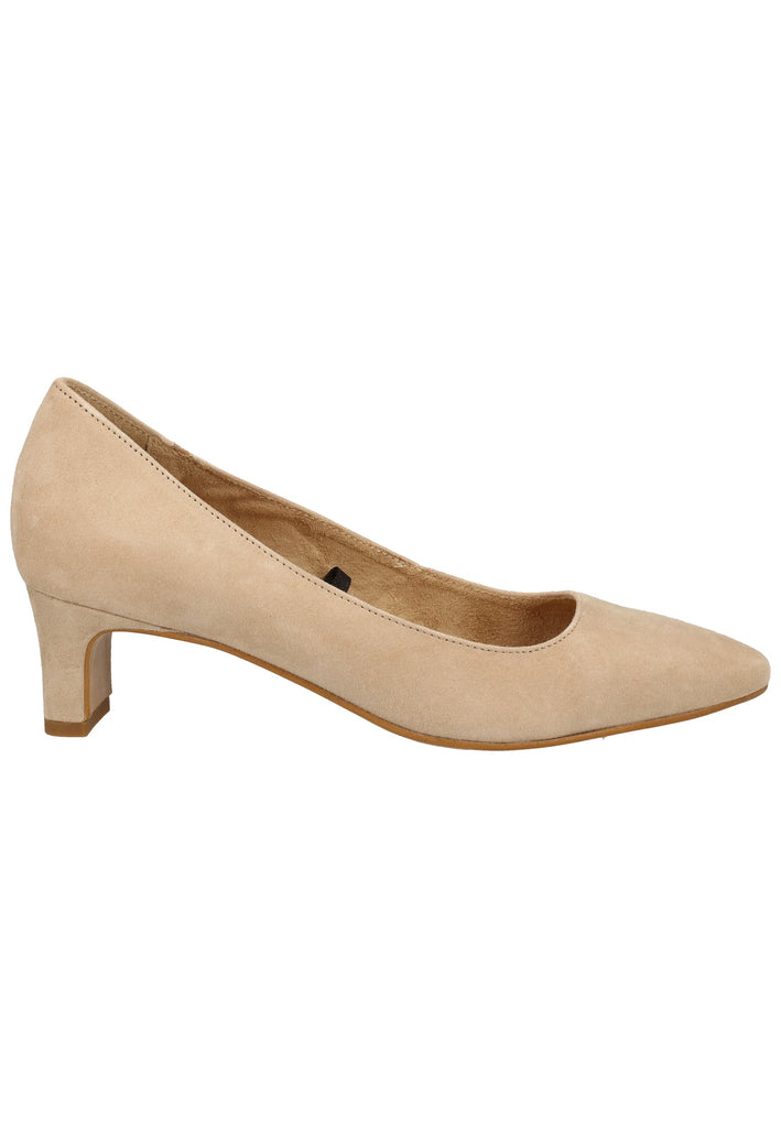 Tamaris Pumps Veloursleder Taupe