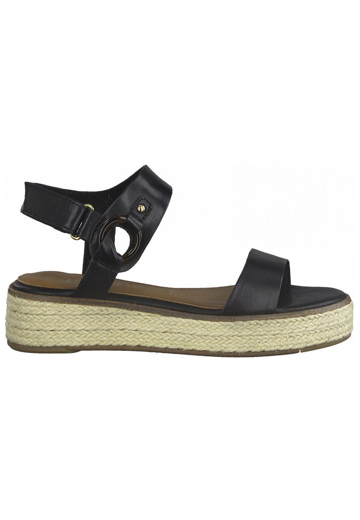 Tamaris Sandalen Glattleder Schwarz